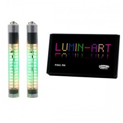 Cariocas Led LUMIN ART - PIXEL POI - Detalle de los tubos de carioca y la caja de embalaje