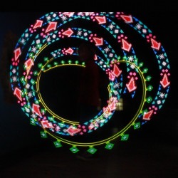 Cariocas Led LUMIN ART - PIXEL POI -Dibujo peces en movimiento