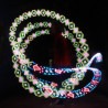 Cariocas Led LUMIN ART - PIXEL POI - dibujo geometrico verde en movimiento