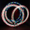 Cariocas Led LUMIN ART - PIXEL POI - Dibujo rombos rojos