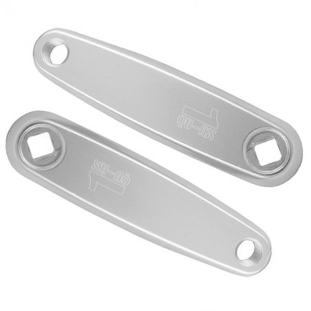 Bielas Aluminio - Cuadradillo Cross Ovaladas Qu-Ax 125mm - 2