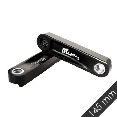 Bielas Aluminio Qu-ax Black ZeroQ ISIS 145mm con Casquillo de refue...